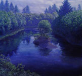 Alaganik Slough Summer Painting by David Rosenthal